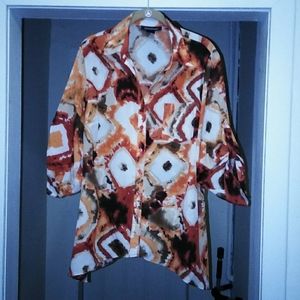 Ashley Stewart Multi colored Blouse i